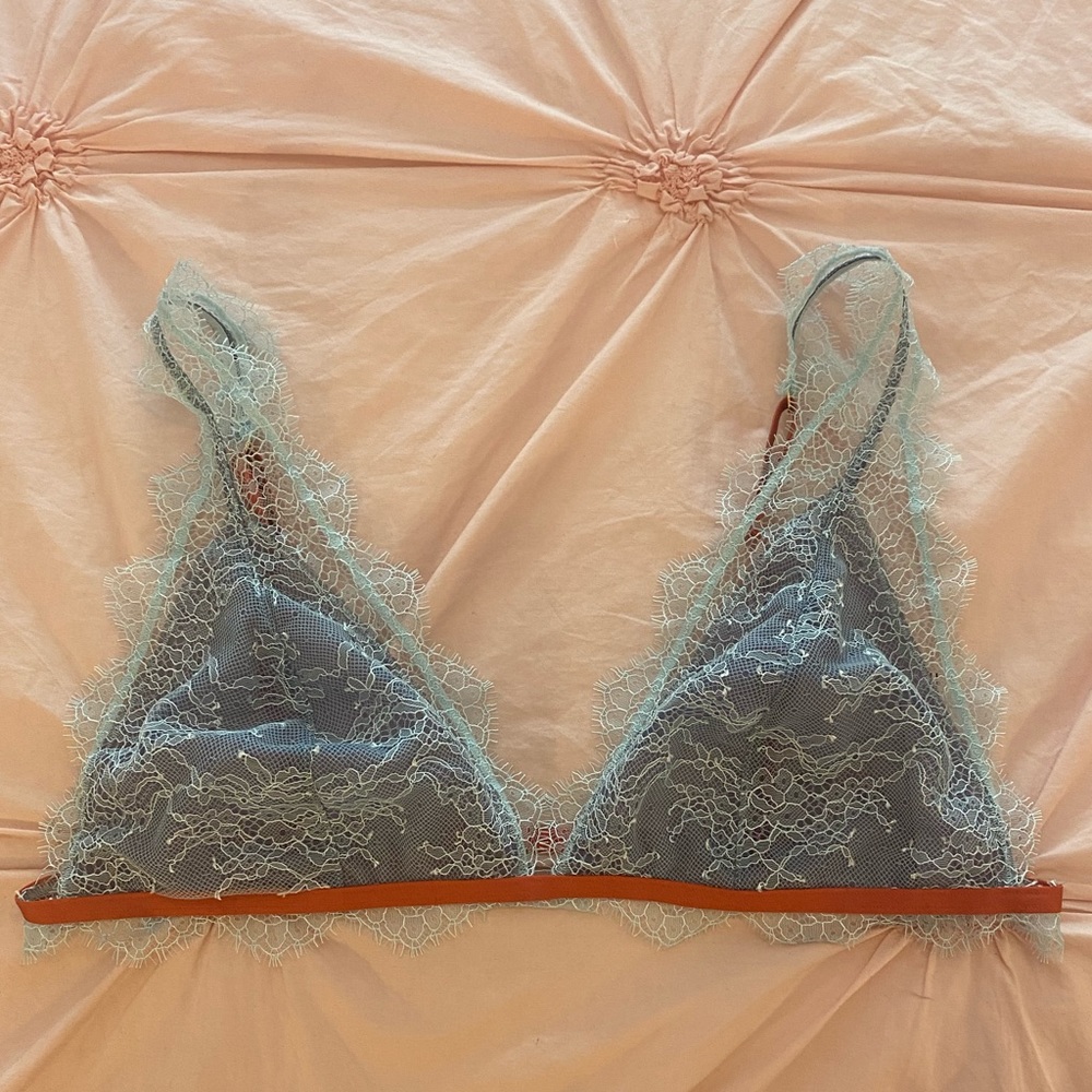 Victoria’s secret light blue lace bralette